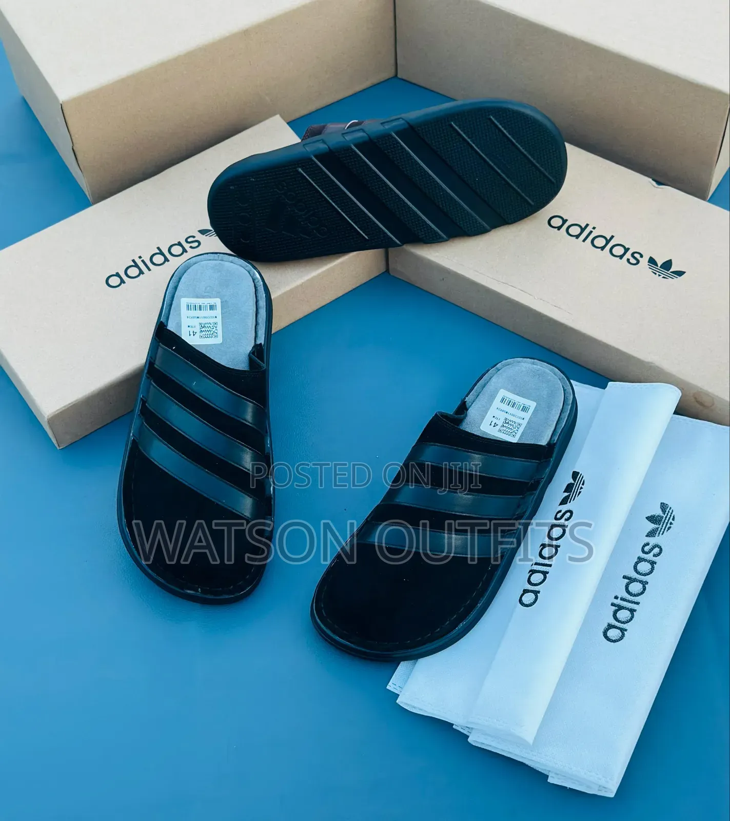 Tommy and Adidas Brands Men's Quality Leather Sandals Very Classic