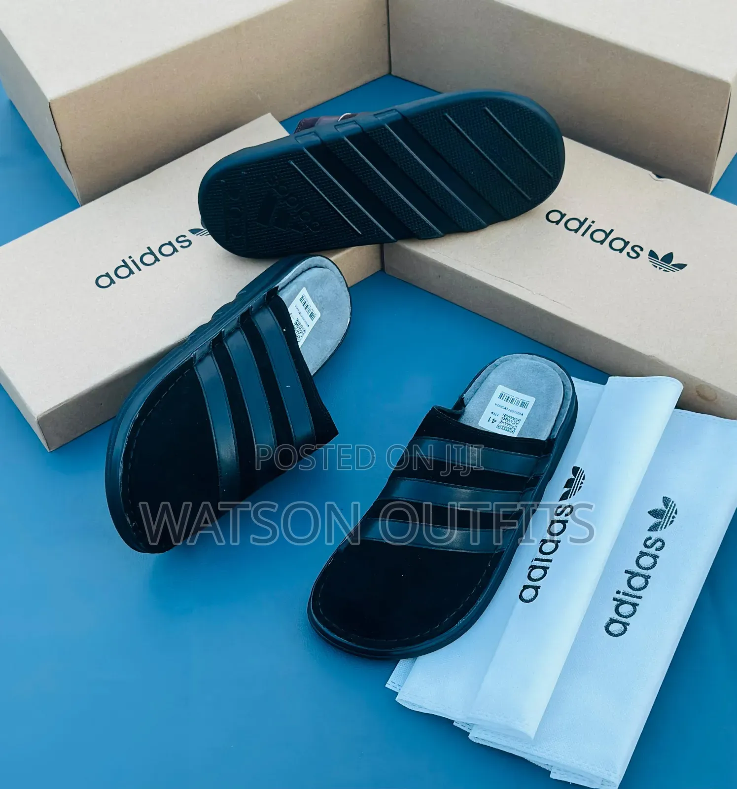 Tommy and Adidas Brands Men's Quality Leather Sandals Very Classic