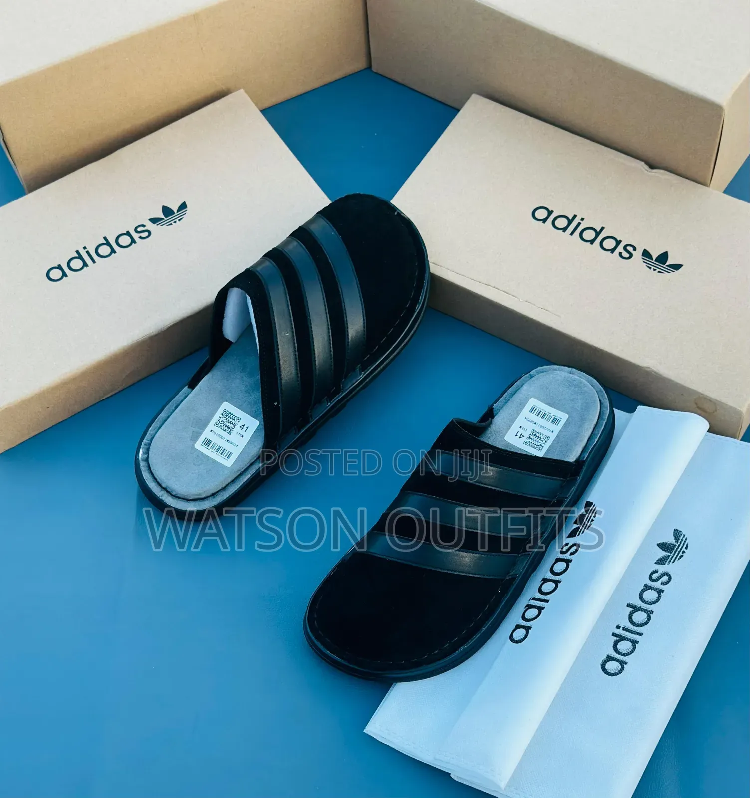 Tommy and Adidas Brands Men's Quality Leather Sandals Very Classic