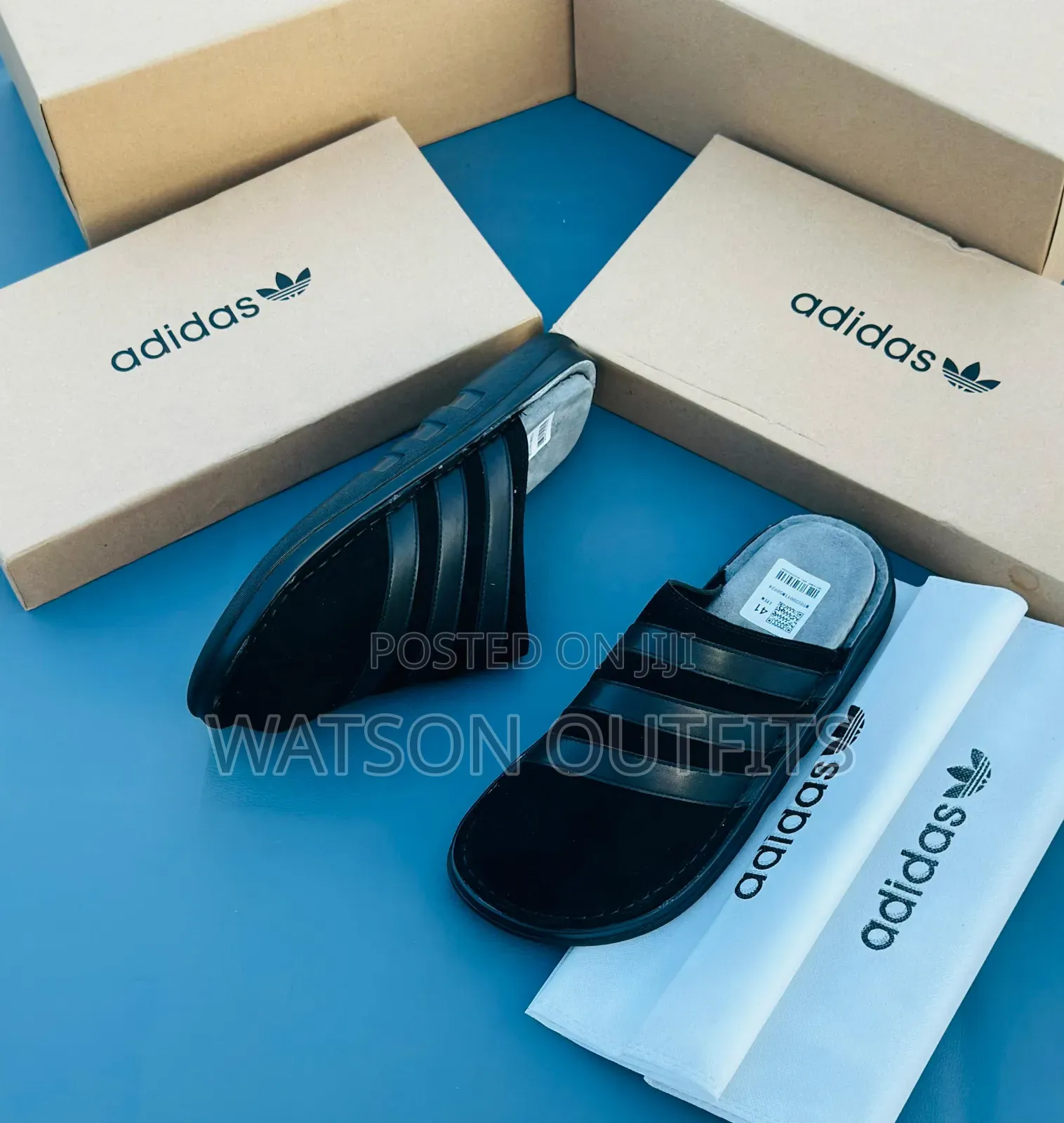 Tommy and Adidas Brands Men's Quality Leather Sandals Very Classic