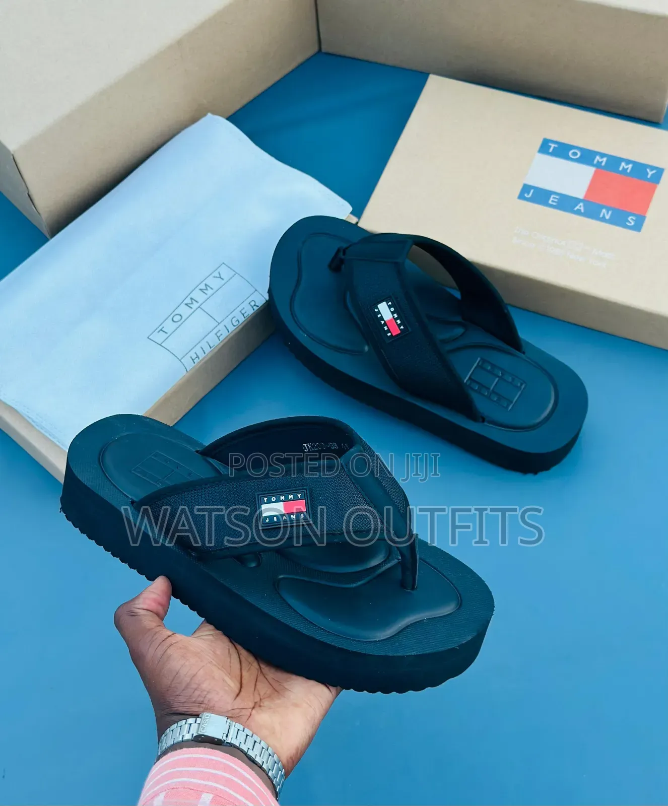 Tommy and Adidas Brands Men's Quality Leather Sandals Very Classic