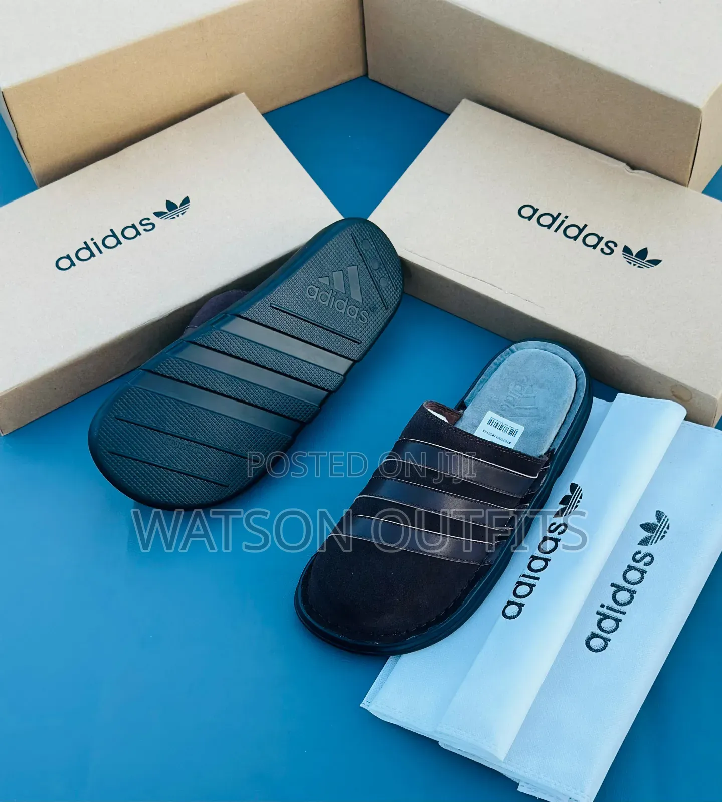 Tommy and Adidas Brands Men's Quality Leather Sandals Very Classic