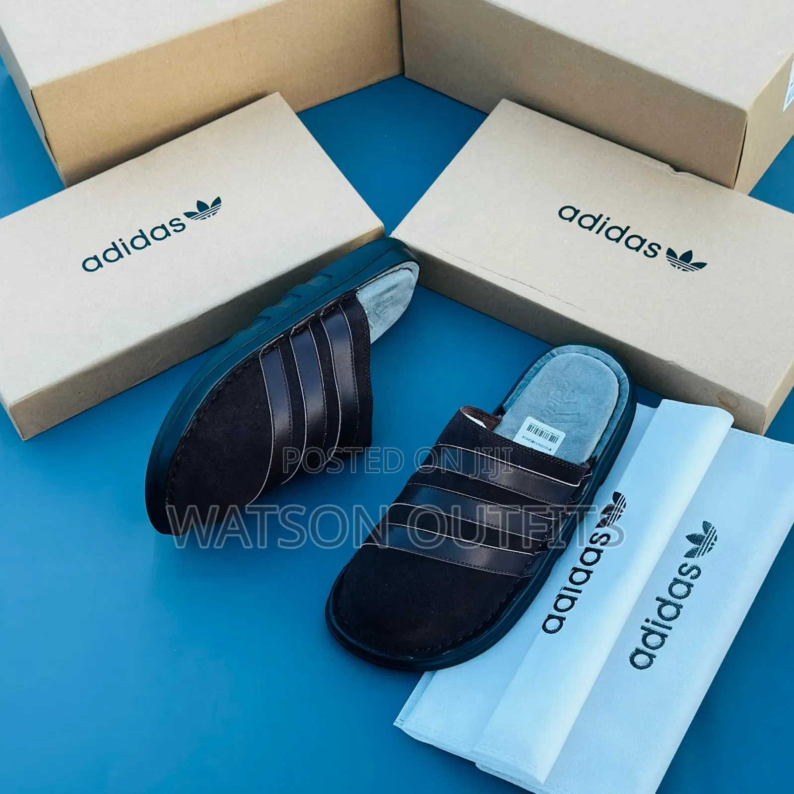 Tommy and Adidas Brands Men's Quality Leather Sandals Very Classic
