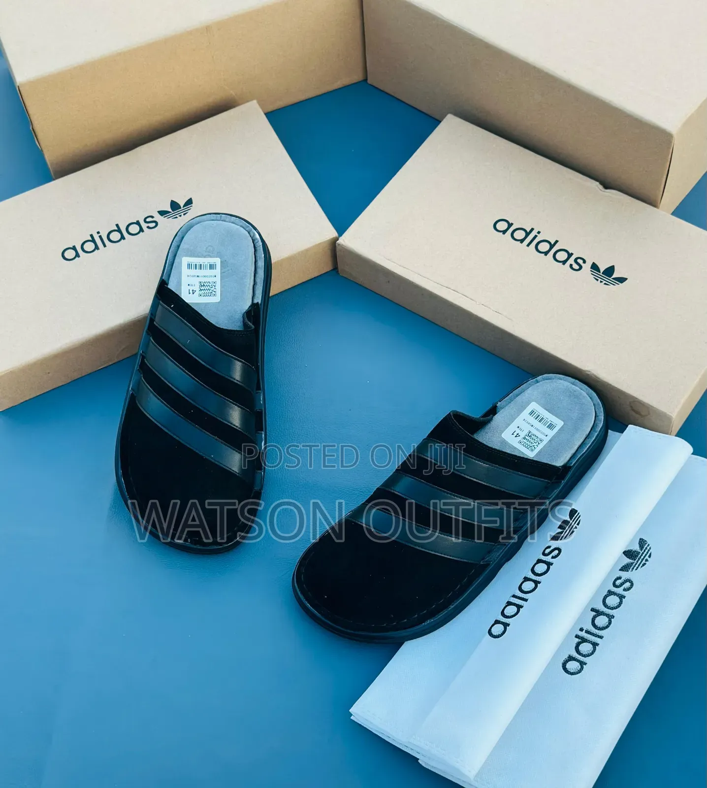 Tommy and Adidas Brands Men's Quality Leather Sandals Very Classic