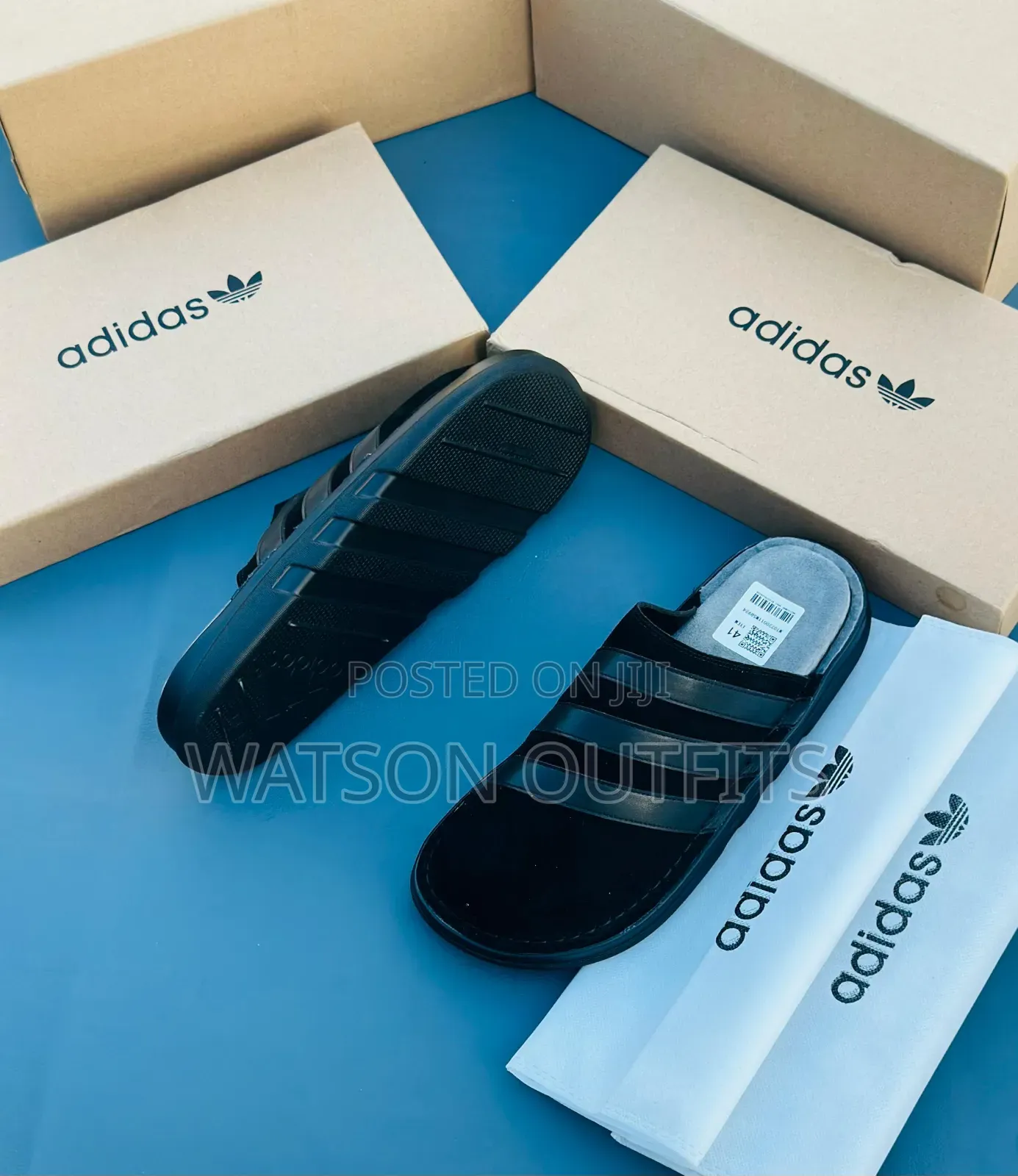 Tommy and Adidas Brands Men's Quality Leather Sandals Very Classic