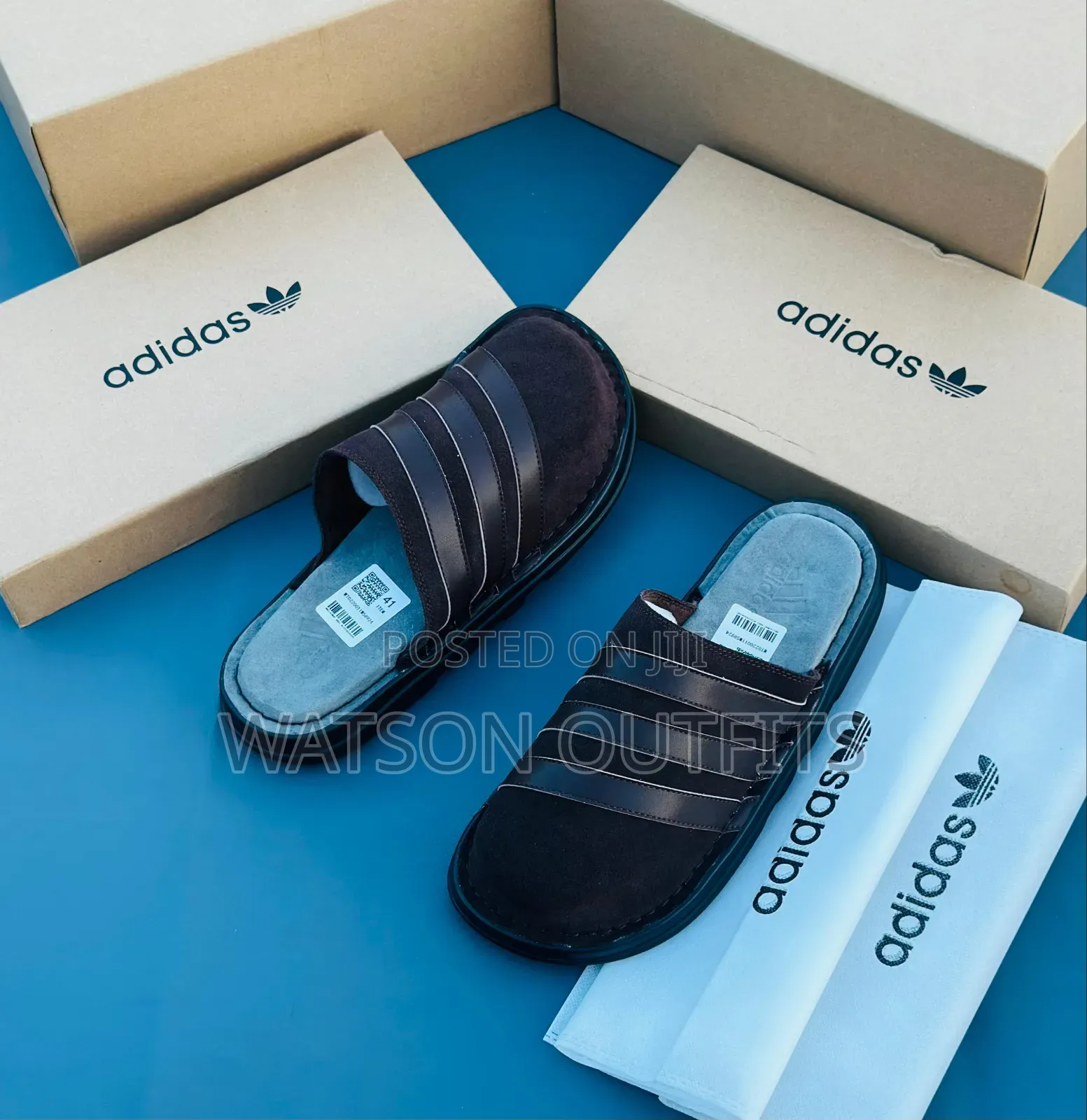 Tommy and Adidas Brands Men's Quality Leather Sandals Very Classic