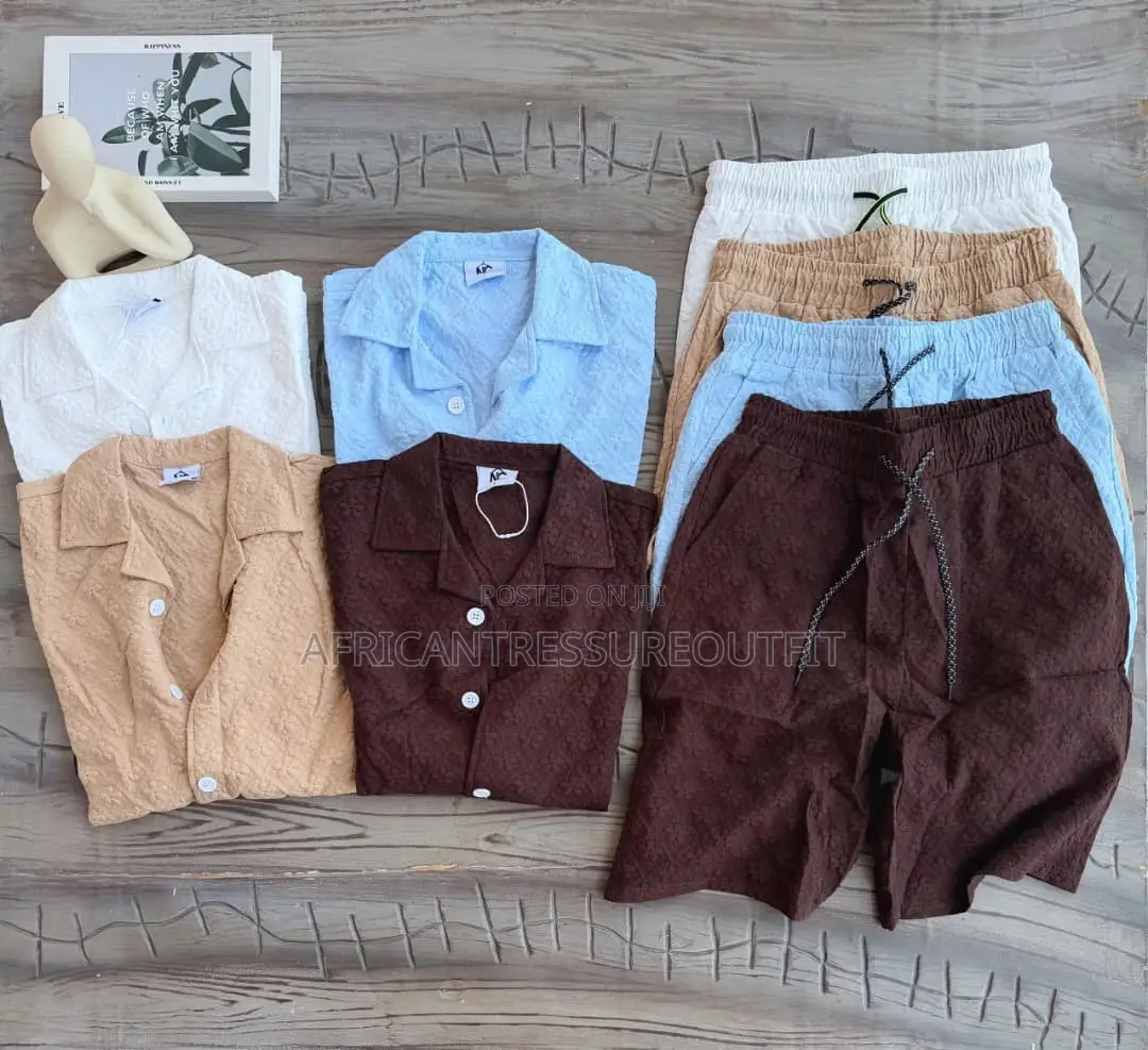 Linen Short Sleeve Sets Collection Available