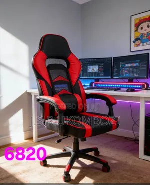 Gaming Chair Red Black Design