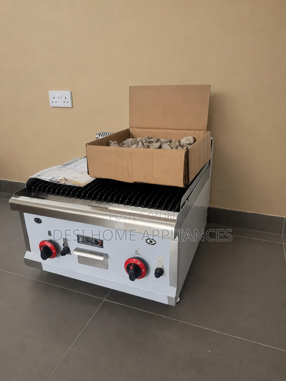 2-Burnes Gas Lava Rocks Grill(60cm)