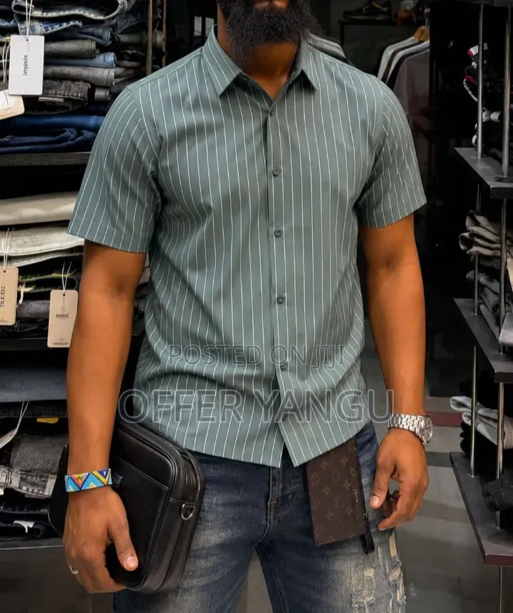 Striped Short-Sleeve Shirt