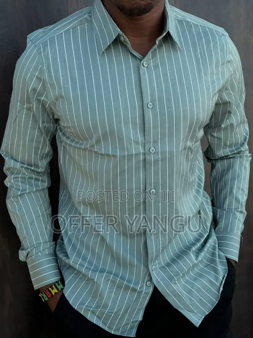 Striped Long-Sleeve Casual Shirt