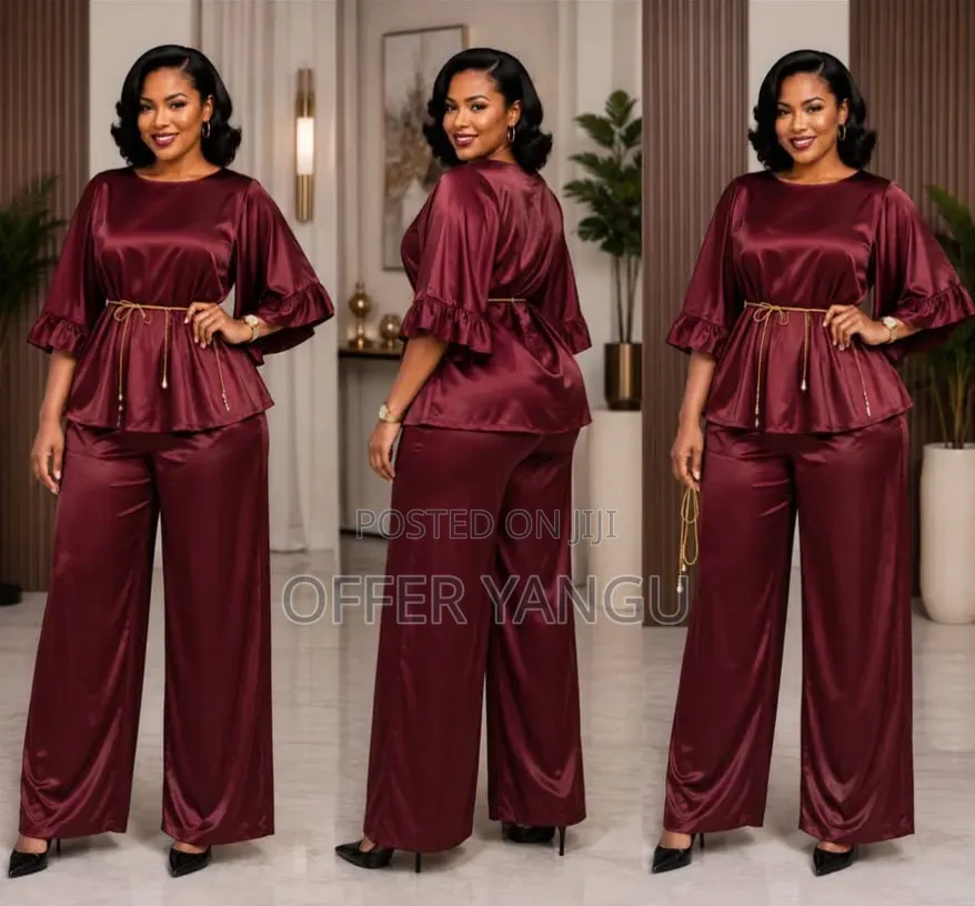 Satin Two-Piece Set