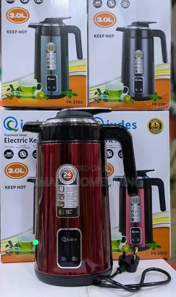 Qiudes Stainless Steel Electric Kettle