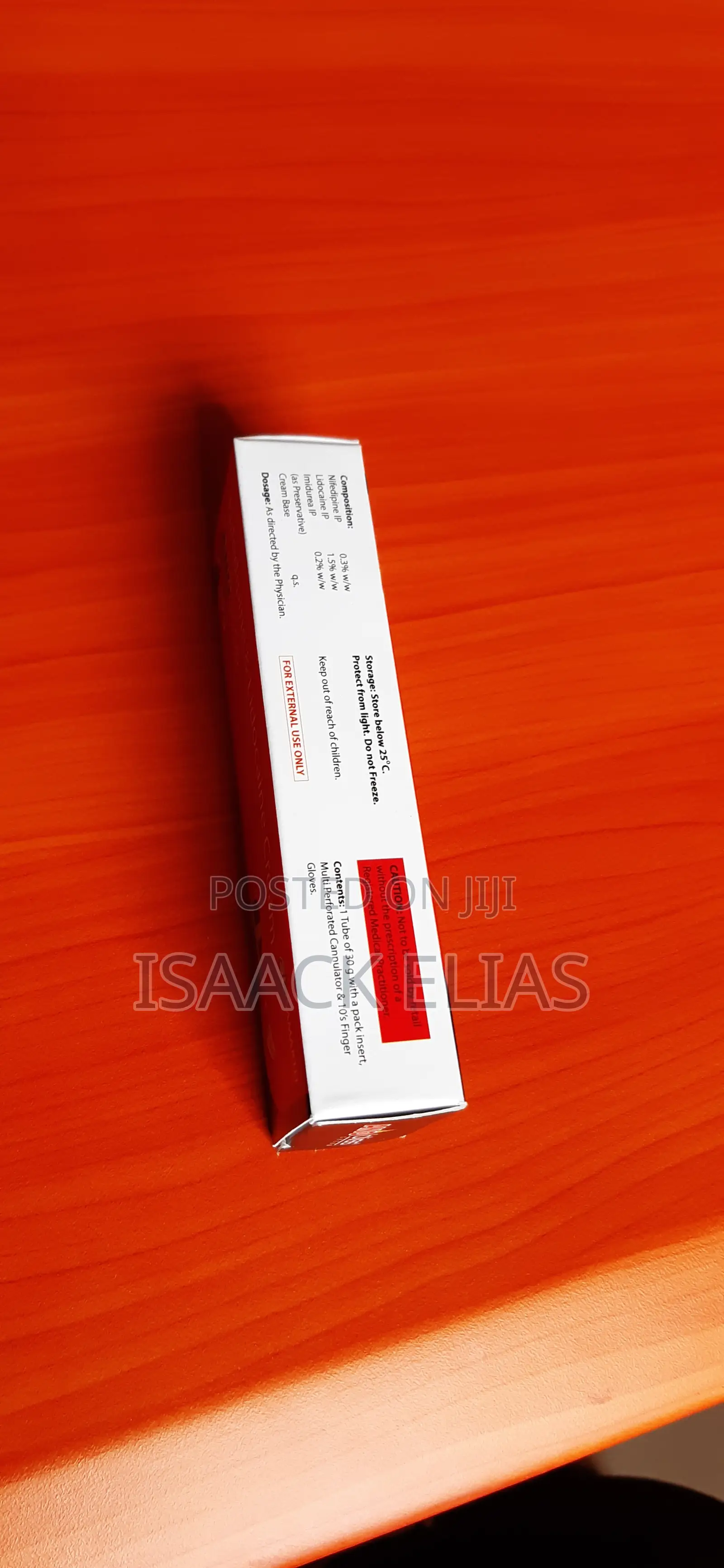 Nifedipine Lidocaine Cream 30g