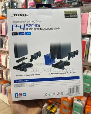 Ps4 Gaming Station – Cooling Fan, Pads Charger and Game Storage Rack