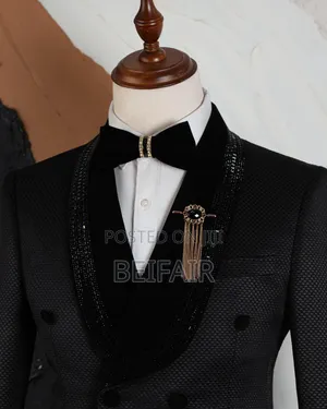 Double Breasted Taxedo Suit
