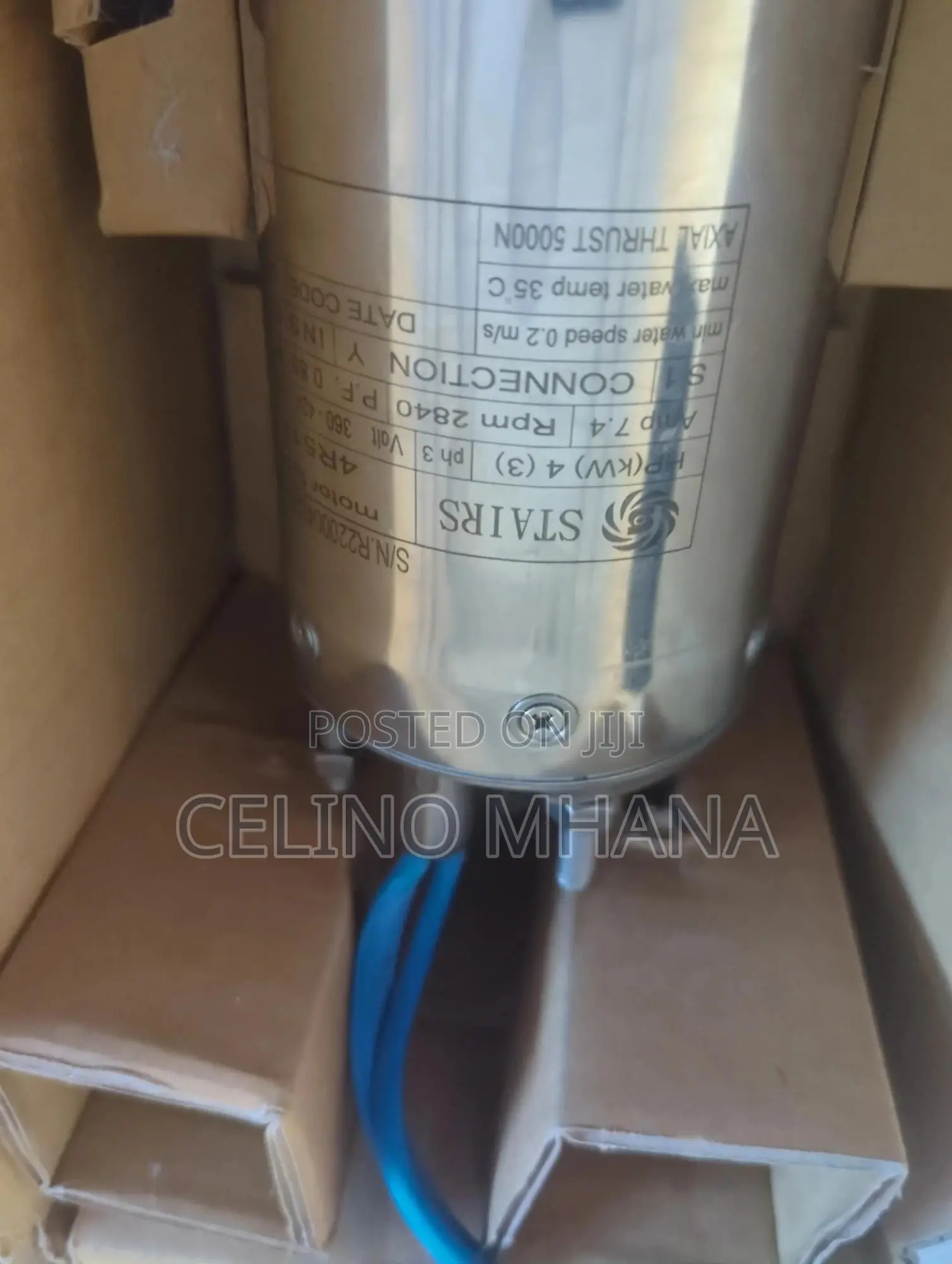Submersible Water Pump (Complete Set) Made In Italy