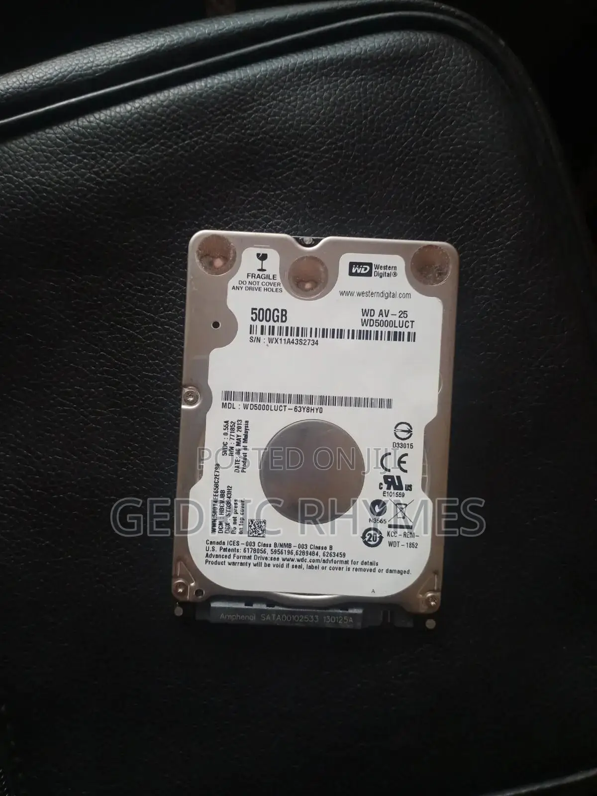 Hard Disk Drive Gb500 Mpya