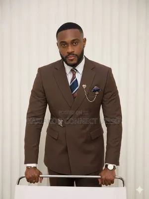 Brown Men's Suit Belt