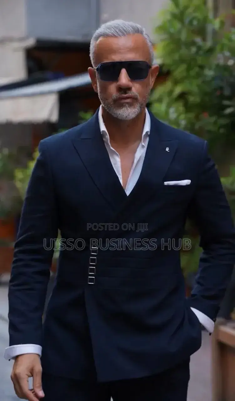 Blue Men's Suit Belt