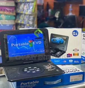 Portable Evd/ DVD Player 13.9 Inch for Home or Vehicle Use Like Cars