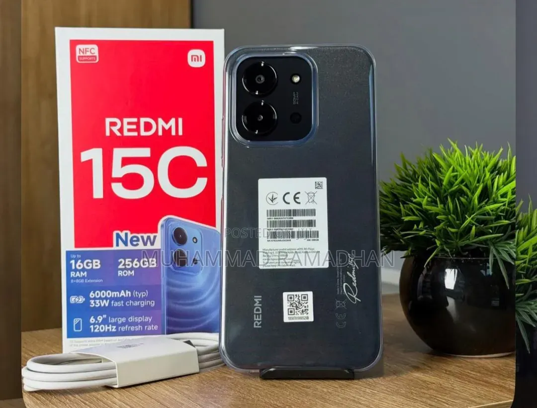 New Xiaomi Redmi 15C 4G 256 GB Black