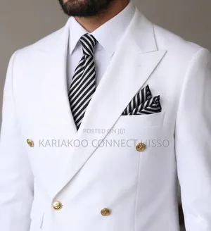 White Simple Men's Suit