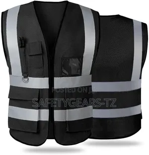 Hi Vis Reflective Executive Vest With 5 Pockets