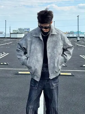 Vintage Jackets Style Suede Bomber Jackets