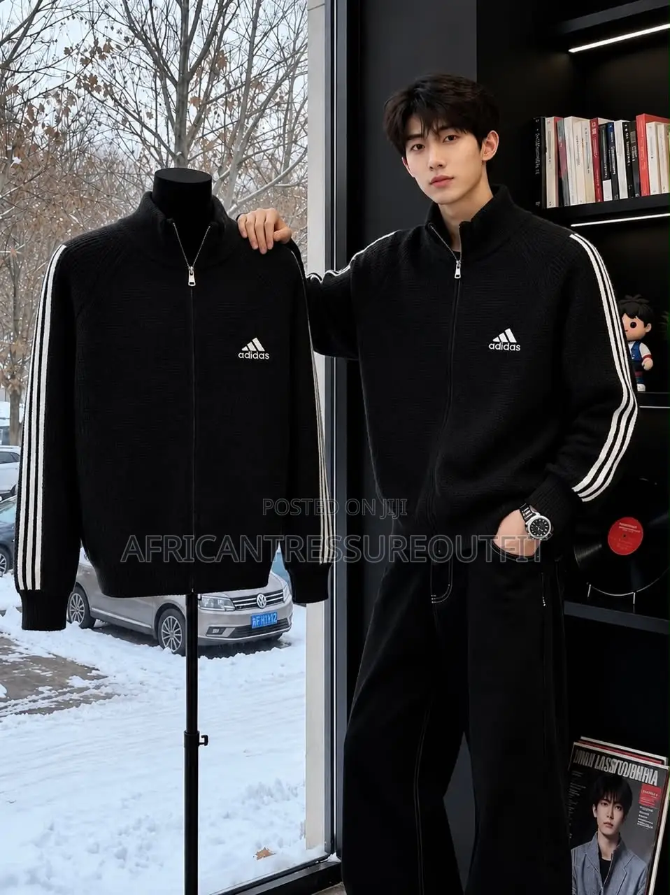 Adidas Golf Sweaters Full Zip Up Closure (Freesize)
