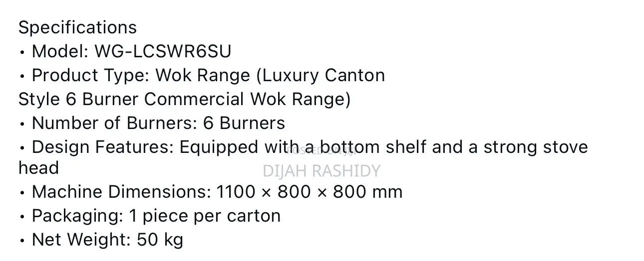 Luxury Cantons 6burner
