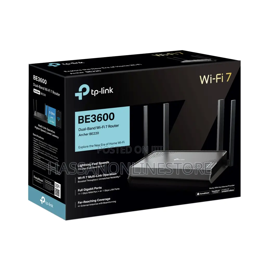 Tp-Link Archer Be220 Dual-Band Wi-Fi 7 Router