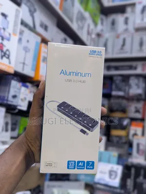Aluminum 7 Ports Usb Hub With Port Switches