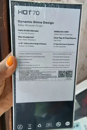 New Infinix Hot 70 256 GB Black