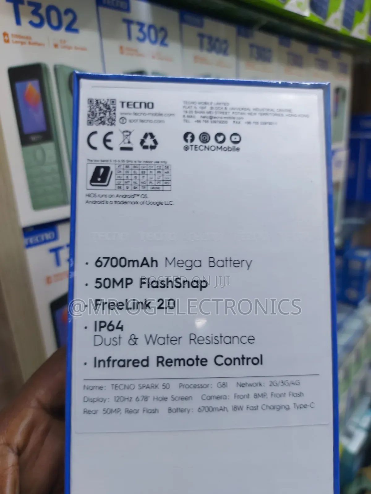 New Tecno Spark 50 128 GB Black
