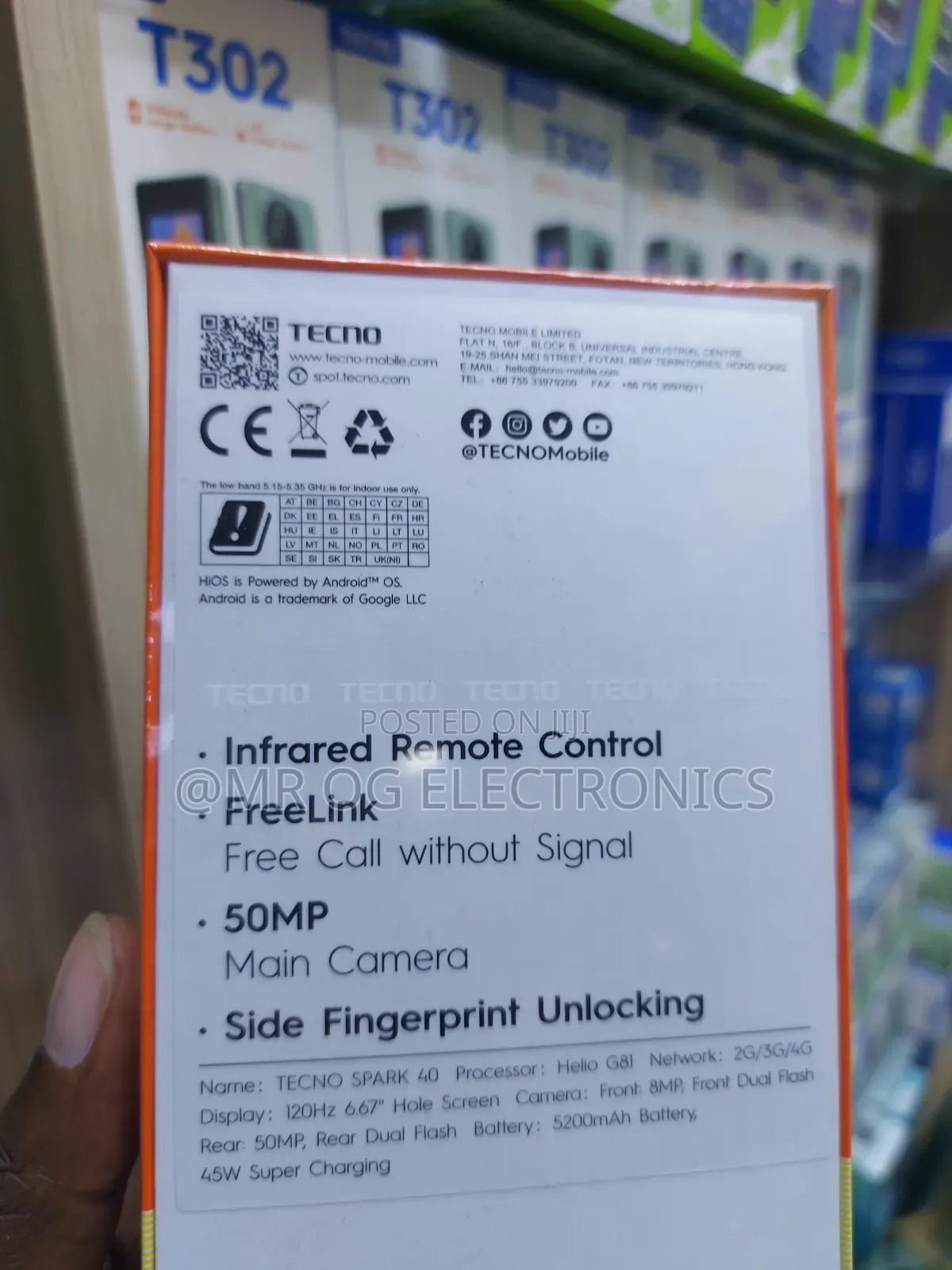 New Tecno Spark 40 128 GB Gray