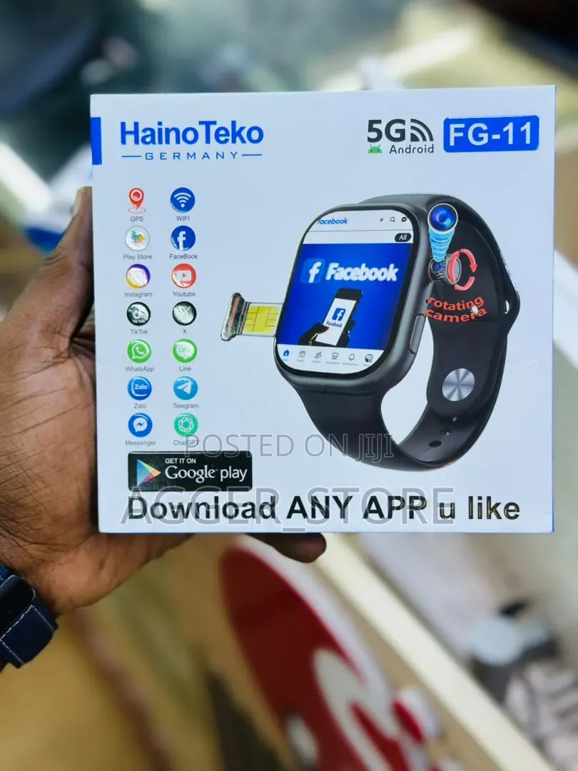 Hainoteko Fg-11 Android Simcard Smartwatch With Camera (4gb,64gb)
