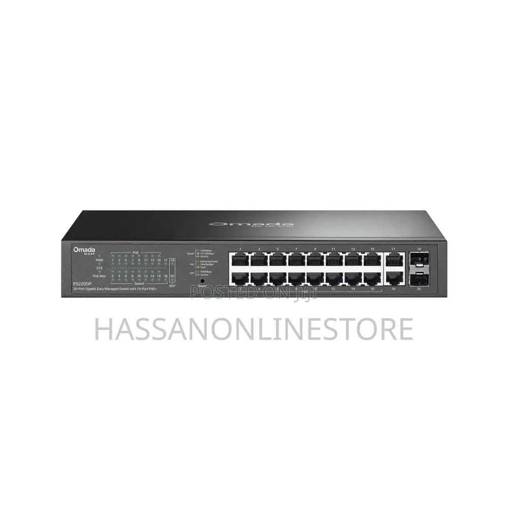 Tp-Link Es220gp 20-Port Gigabit Easy Managed Switch With 16-Port Poe+