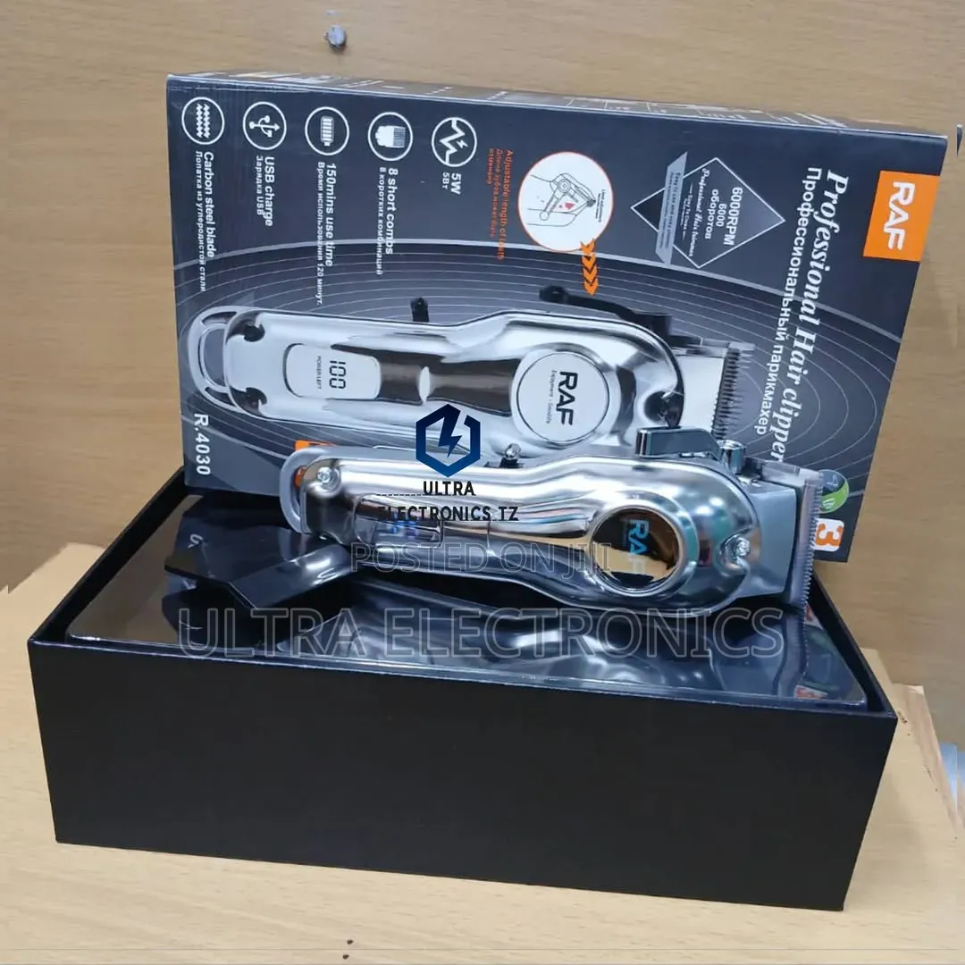 Raf Original Rechargeable Hair Clipper Up to 150 Mins of Use 6000rpm
