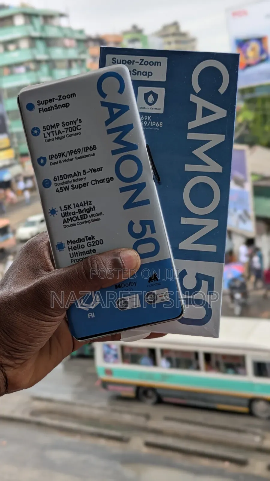 New Tecno Camon 50 256 GB Blue