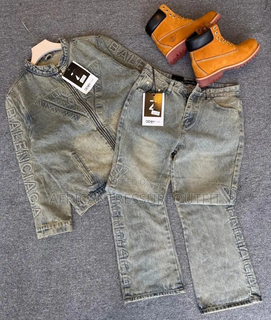 Balenciaga Denim Jeans Sets Collection Available