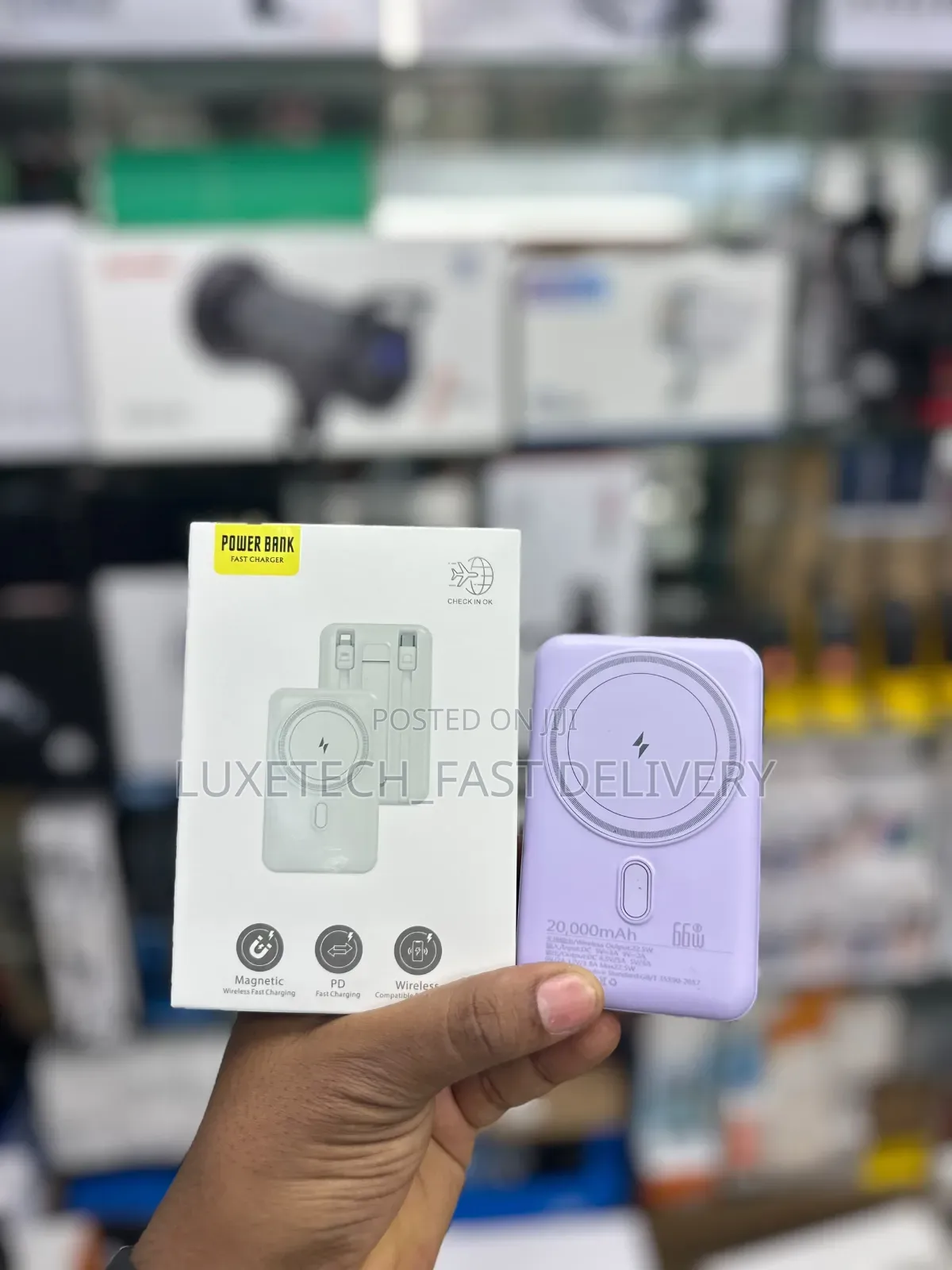 Magnetic Wireless Fast-Charging Power Bank 20,000mah