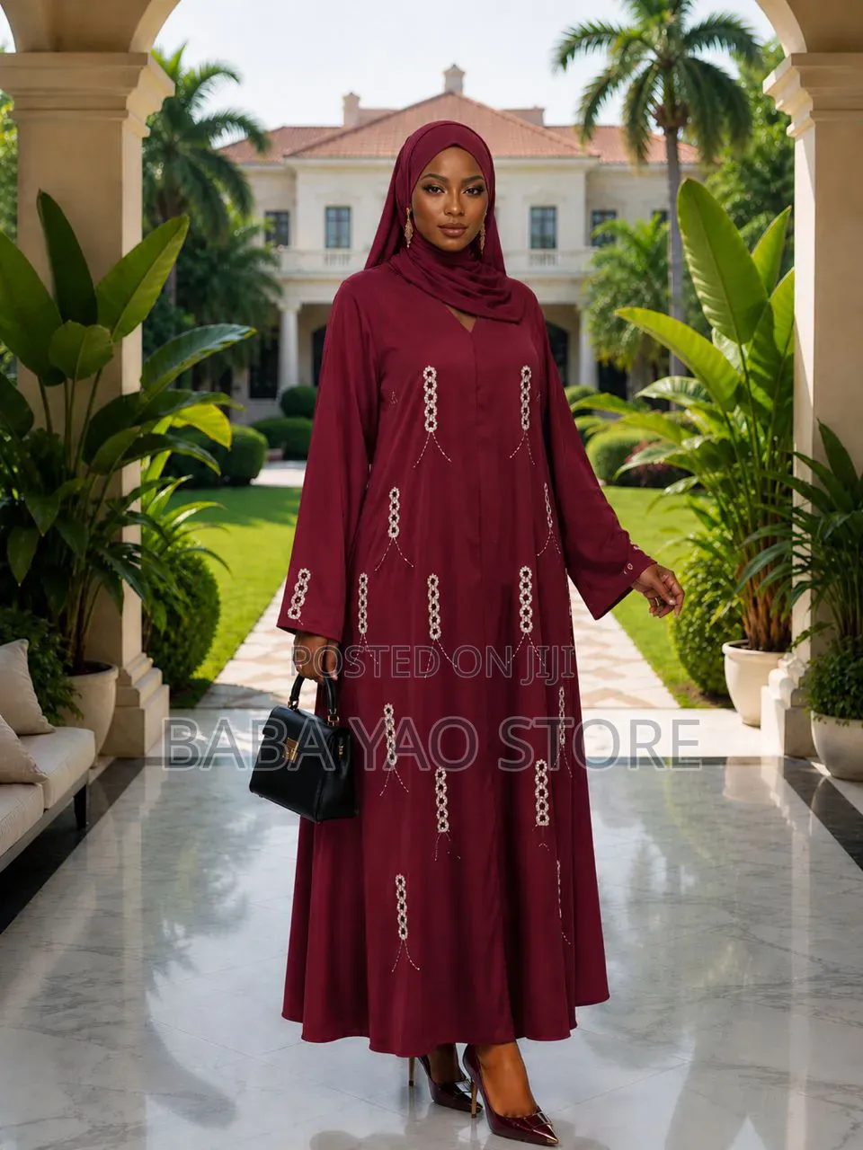 New Arabian Style High-Grade Long-Sleeved High-Waist Dresses