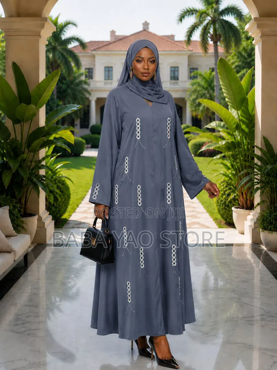 New Arabian Style High-Grade Long-Sleeved High-Waist Dresses