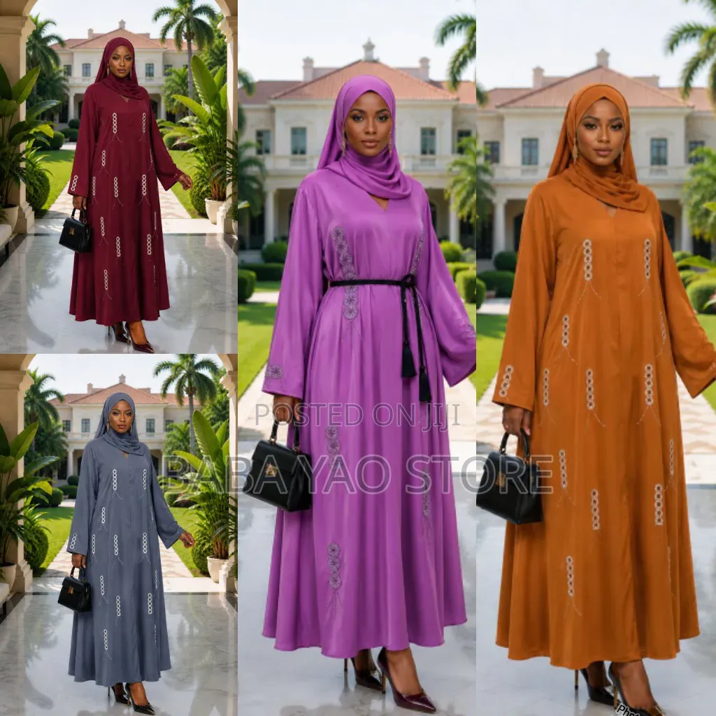 New Arabian Style High-Grade Long-Sleeved High-Waist Dresses