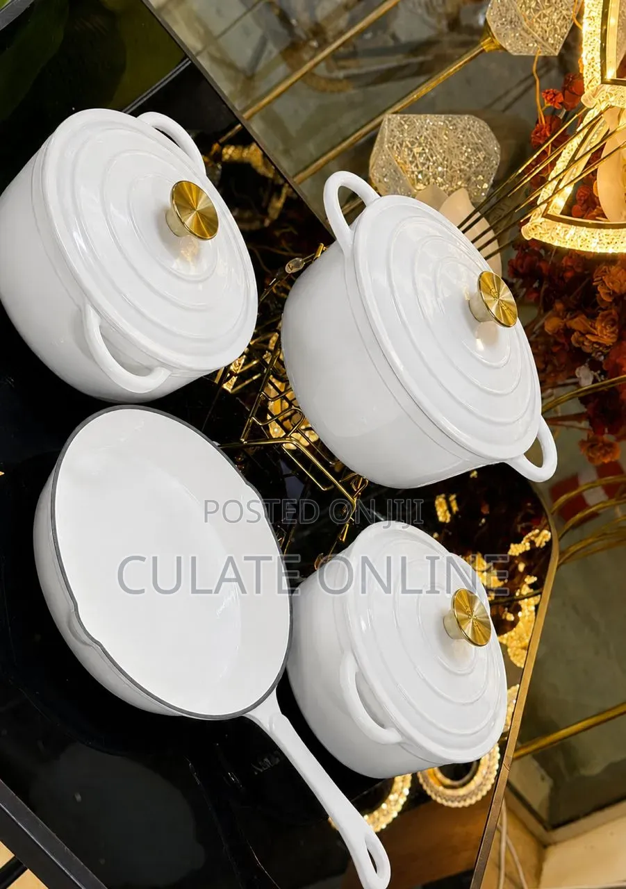 4pcs Cast Iron Non-Stick Cookware Set