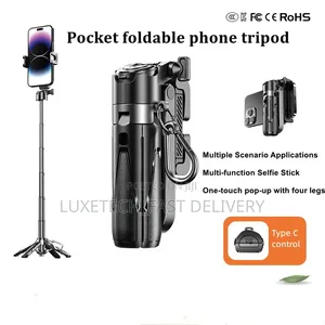 P15 Mini Selfie Stick Tripod With Bluetooth Remote (Pocket Size)