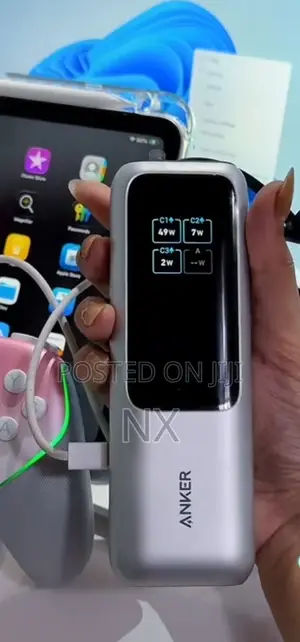 Anker Powerbank 25000mah 165w Built in Retractable Cable A1695h11