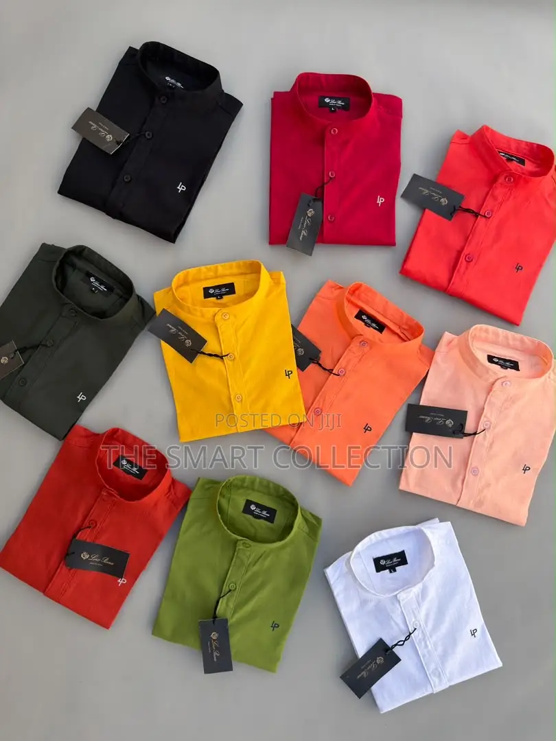 Loro Piana Linen Shirt Collarless