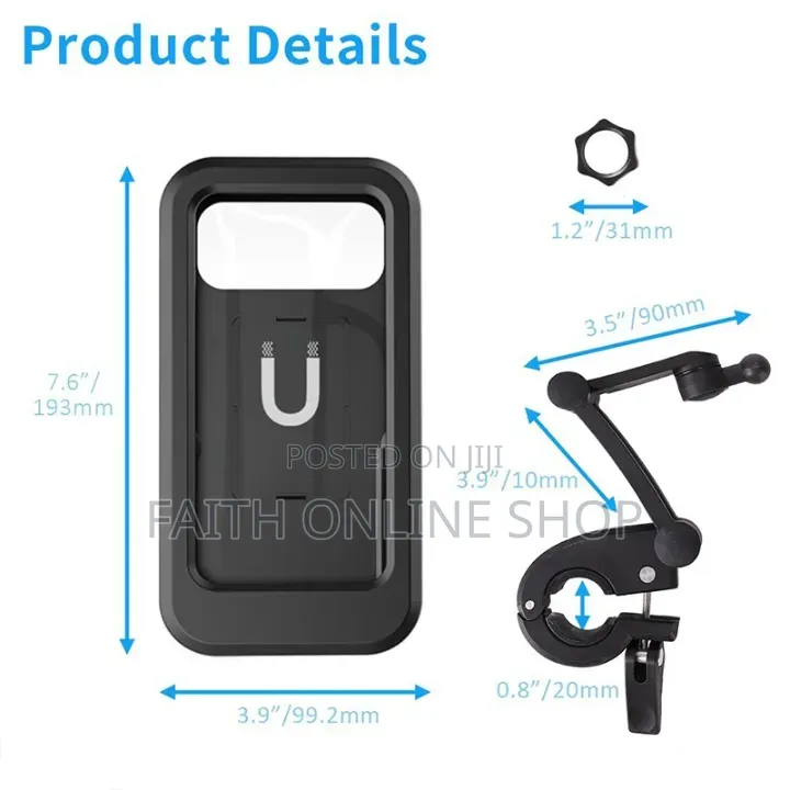 360° Rotating Motorcycle Bicycle Adjustable Phone Holder Mount